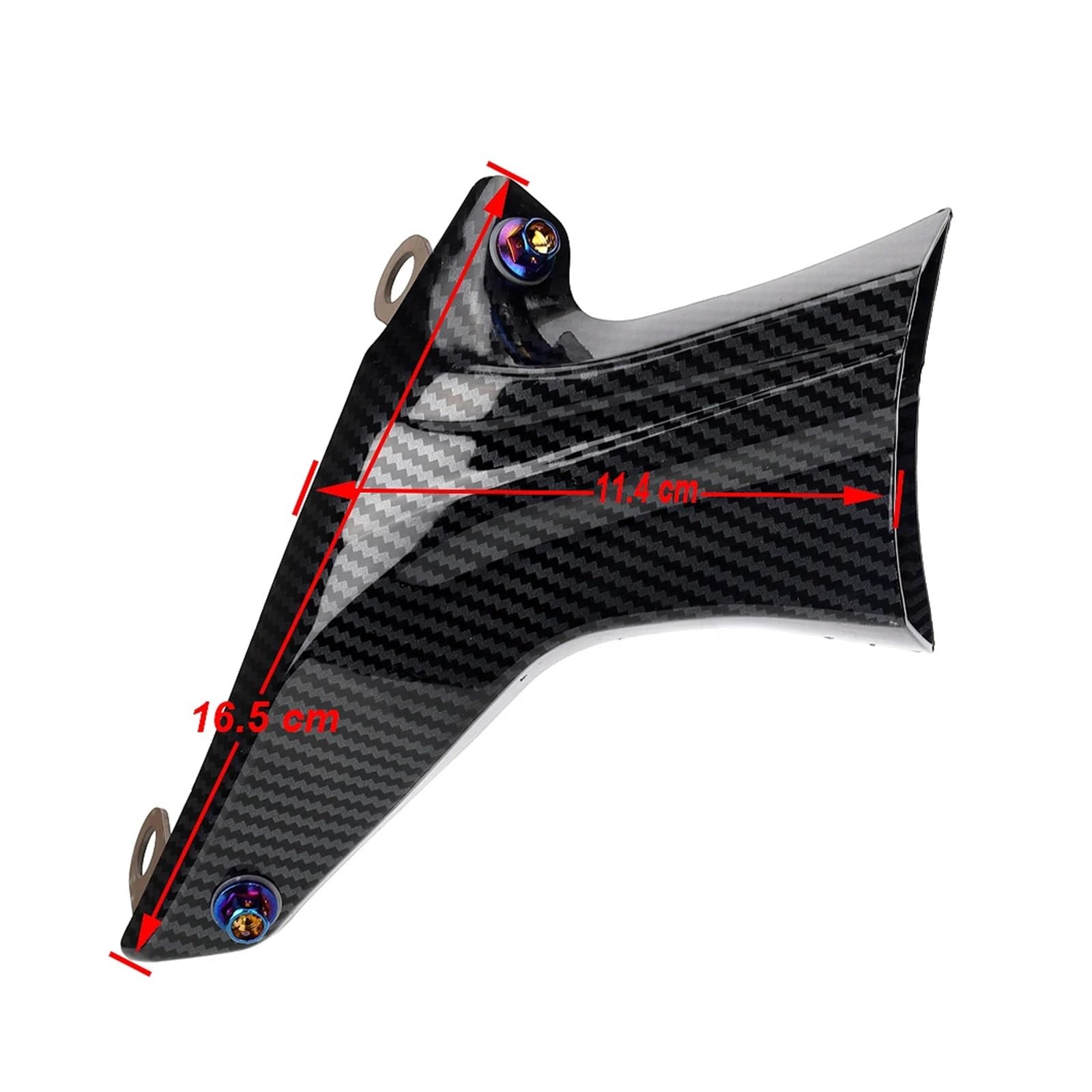 Motocicletta Aerodinamica Winglet Kit Per Triumph Per Daytona Per Moto2 765 675 675R ABS Per Thruxton Per 1200R 1200RS Moto Pinza Freno Condotto Raffreddamento Ad Aria(Style-1)