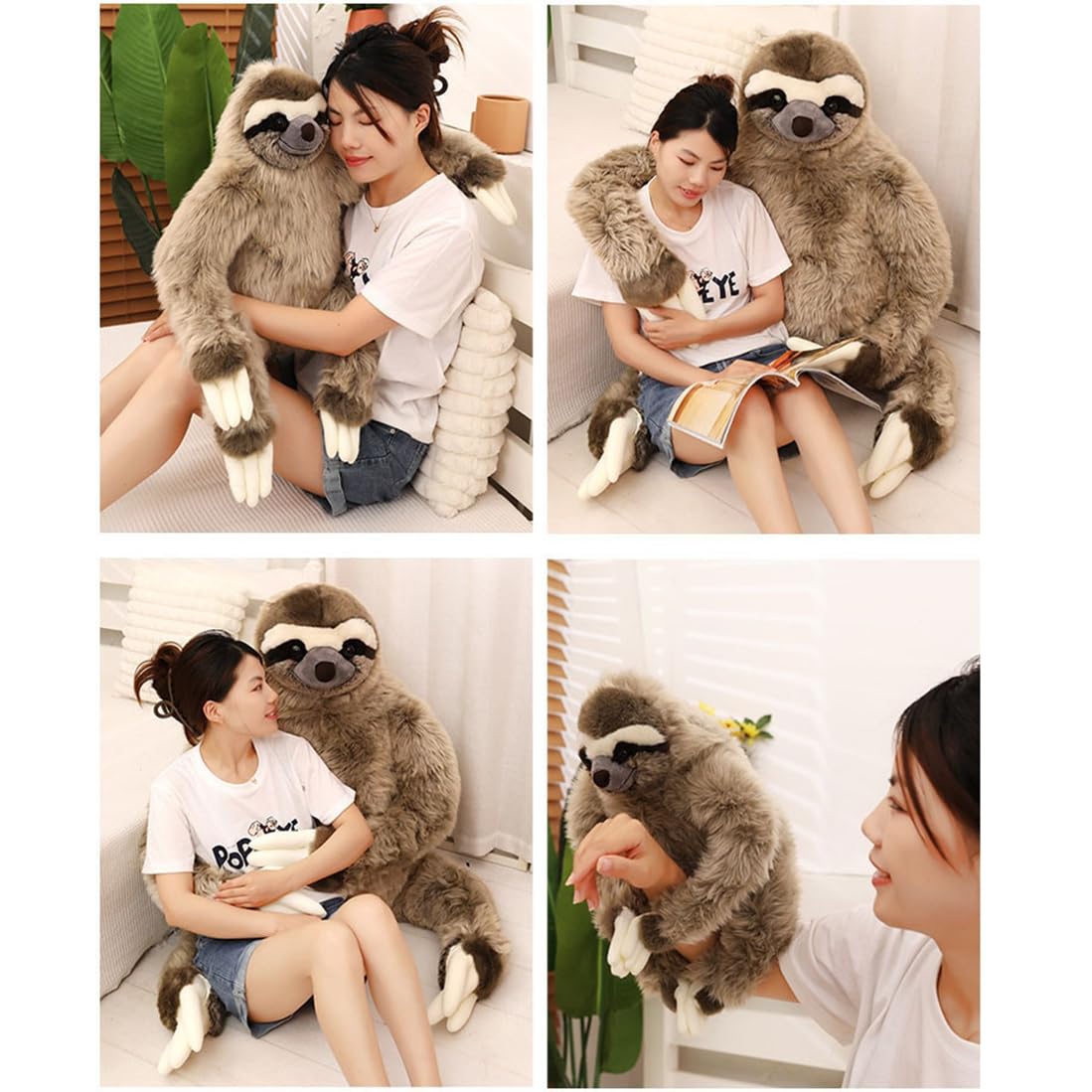 Amazon.co.jp: ナマケモノぬいぐるみ 抱きまきら リアル かわいい