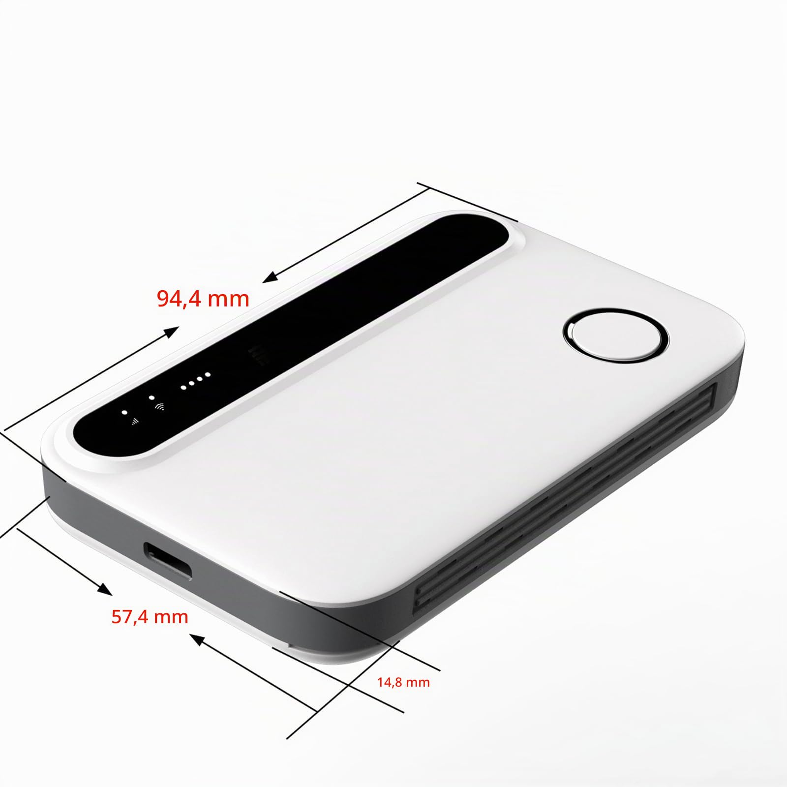 Routeur WiFi Portable - Hotspot Carte SIM, Internet Mobile Jusqu'à 300 Mbps,Convient pour Les Voyages et Le Travail Extérieur, Prend en Charge la Connexion Simultanée de Jusqu'à 10 Appareils
