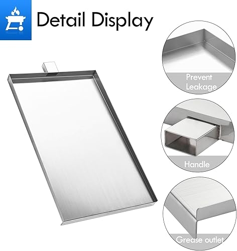 Miniatura 5 de SUB025 Piezas de repuesto para bandeja de goteo Traeger Tailgater 20 Bandeja de goteo TFB30KLF TFB29PLB TFB29LZA BBQ055 TFB30LZAC Jr Elite Bronson