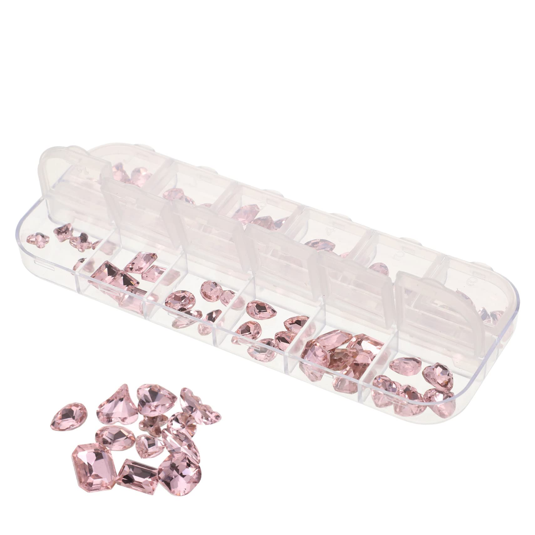 Mipcase Rhinestone Charms Per Unghie Decorazioni Irregolari Per Manicure Di Ciondoli Colorati Ab Per Nail Art e Progetti Fai Da Te Confezione