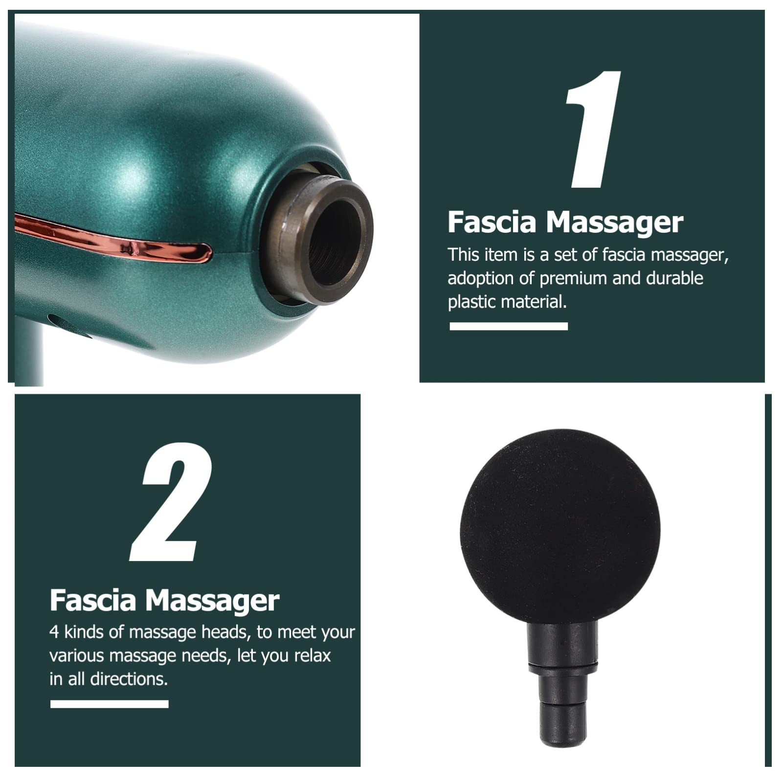 Massaggiatore Muscolare Professionale Ricaricabile Verde