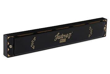 JUAREZ Junior JJ24HB 24 Holes Harmonica Key of C Scale | Mouth Organ | Cover - Aluminium | Comb - Abs | Reed – Brass Black - image, photos