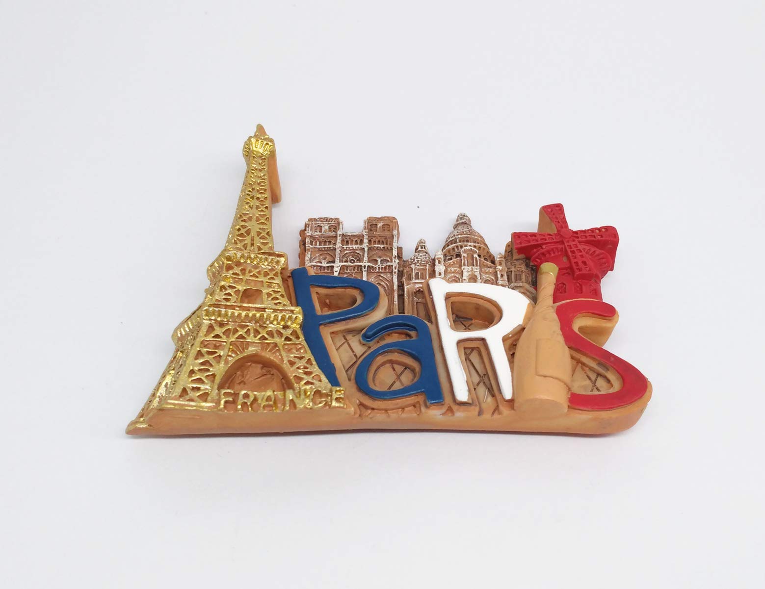 Buy Paris France 3D Metal Fridge Magnet Tourist Souvenir Gift, Home & Kitchen Decoration Magnetic Sticker Paris France Refrigerator Magnet Online at Low Prices in India
