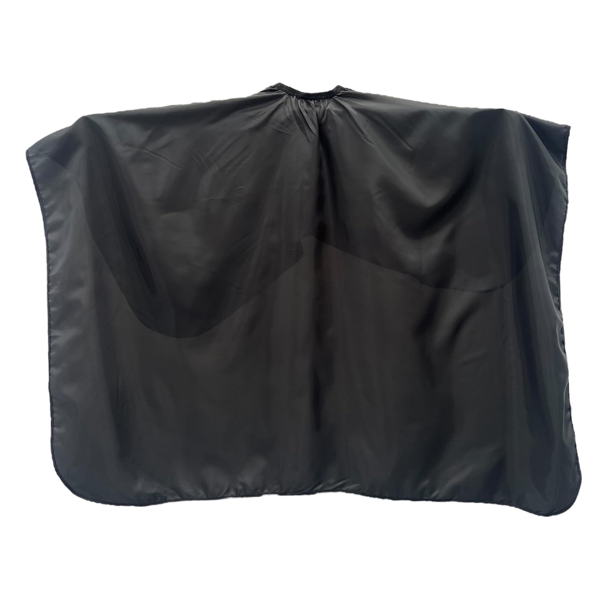 Gabri Professional Barber Cape Gown - Premium Hairdressing Cape for Hair Salon - Waterproof Hair Cutting Capes and Gowns for Barber Shops 160cm (L) x 140cm (W)) (Plain Black)