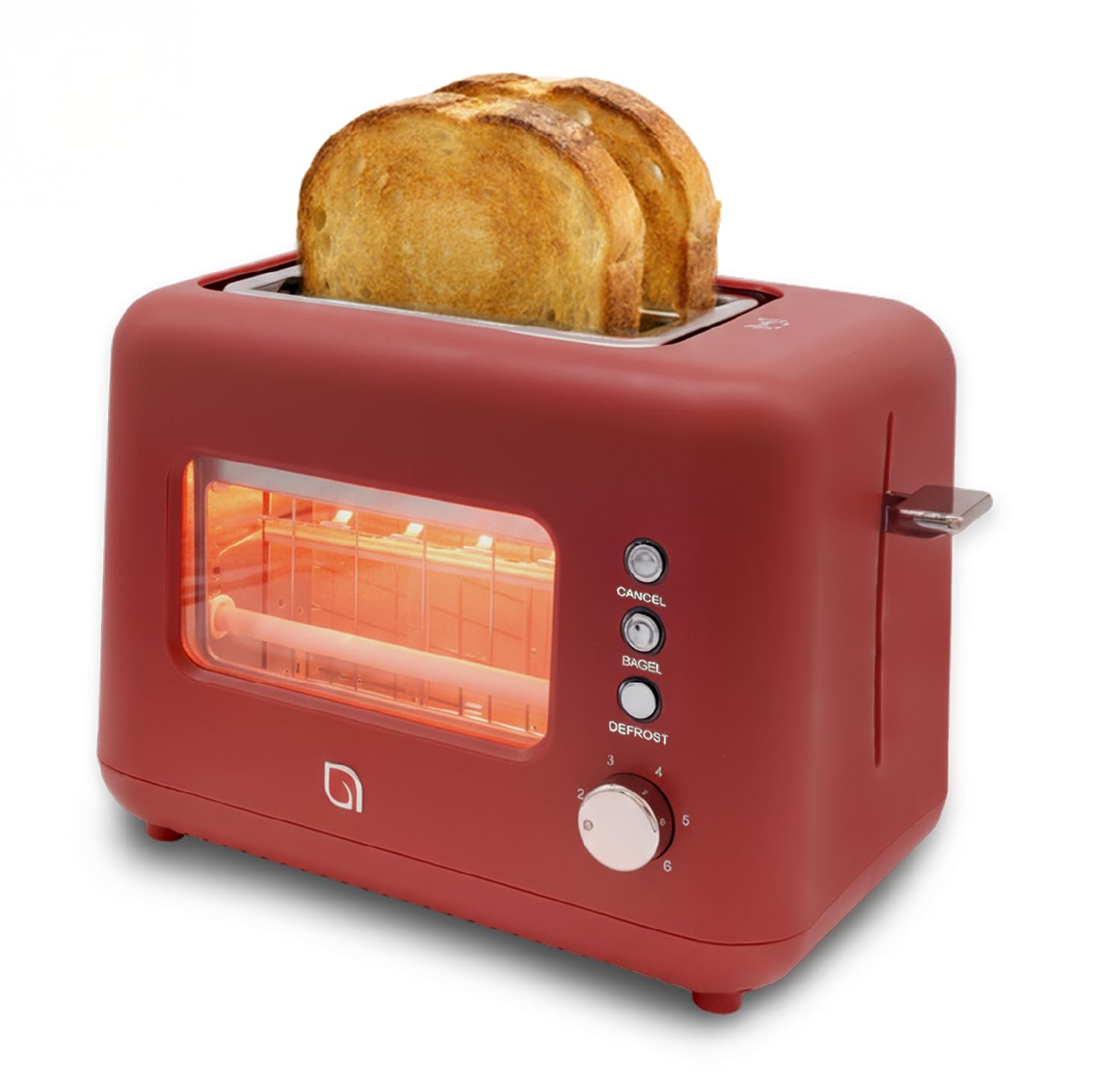 WILLOW - 2 slice toaster with clear view window, 6 shade settings, 900W retro toaster with extra wide slots, bagel buttons, cancel and defrost, 2 toasters-image-27