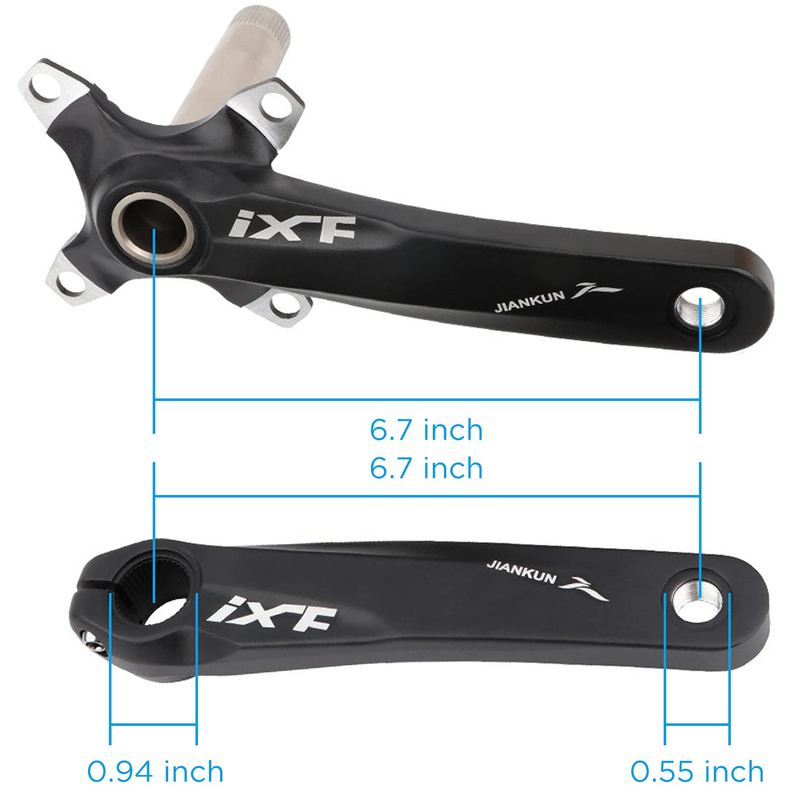 Amazon | Goyappin 自転車クランクセット ixf クランクセット