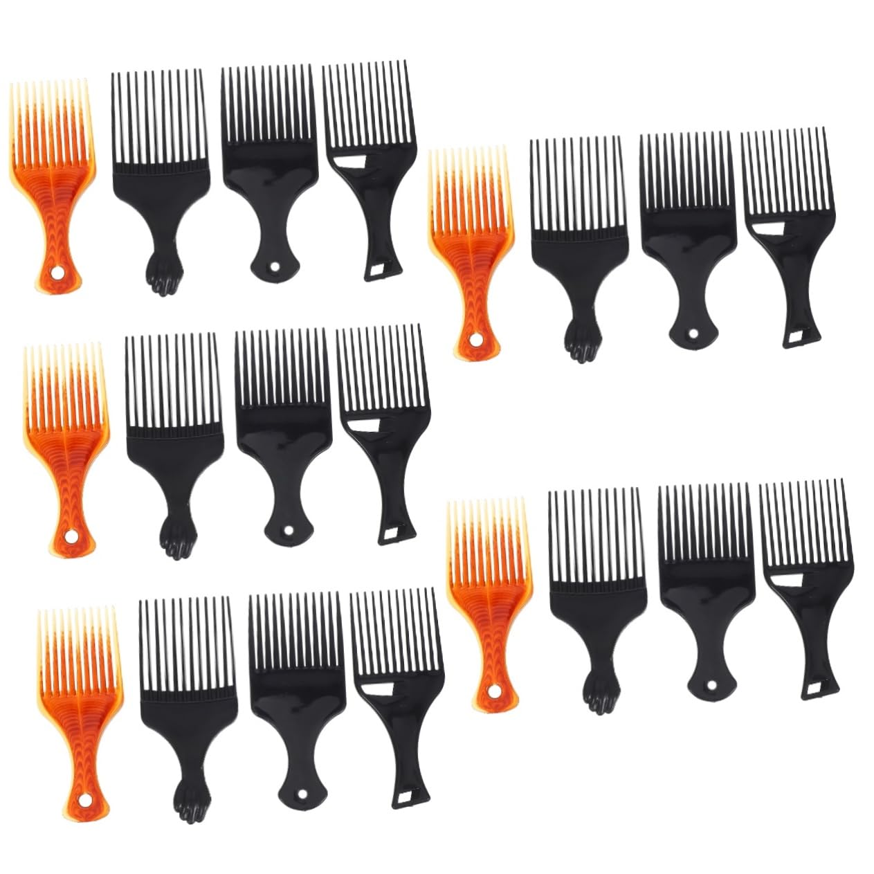 Baluue 20stücke Teiliges Haarpickkamm Für Afro- Breitzahn-comb Für Styling Entwirren Und Färben Robustem Kunststoff Für Und Vielseitige Anwendung