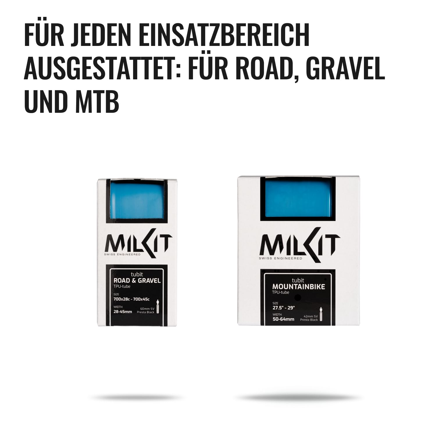 Camera D'Aria TPU MilKit Per MTB 29 E 27.5 | Leggera E Antiforatura | Sostenibile E Riciclabile