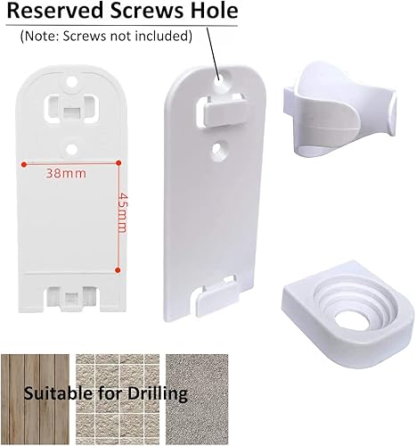 Miniatura 6 de Portacepillos de dientes eléctricos para baño, organizador de cepillos de dientes eléctricos, almacenamiento de cepillos de dientes para baño,