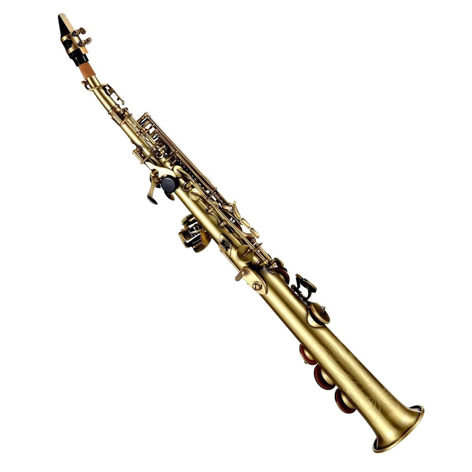 Principianti sassofono Strumenti A Fiato Sassofono Acuto Tubo Dritto B Intagliato Suona In Ottone Set Di Strumenti A Fiato Accessori