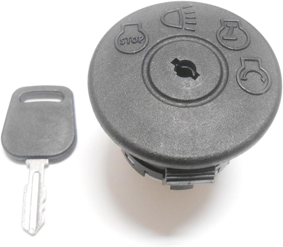 Ignition Switch With Key, Replaces AYP 175566, 163968, MTD 925-1741, Murray 94762, John Deere GY20074