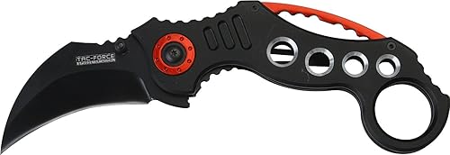TAC FORCE, Cuchillos de bolsillo, con cuchilla negra, cuchillo táctico