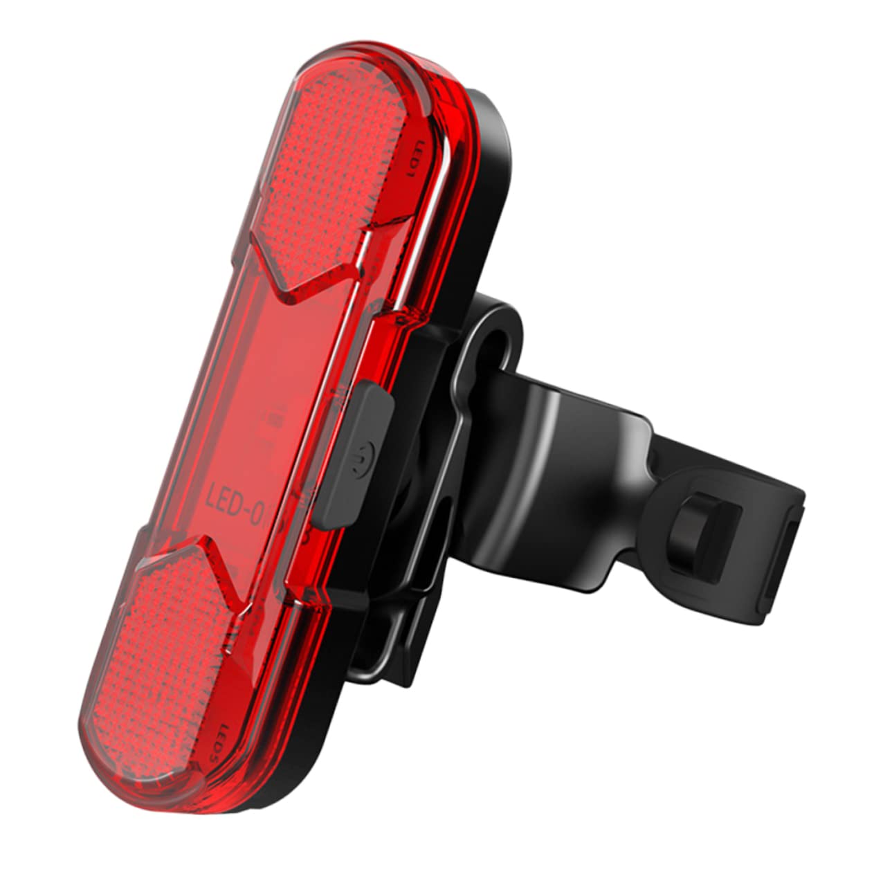 Mikikit High Visibility Bike Rear Light Rechargeable Made from Pc Abs Waterproof Compact for Essential Cycling Gear