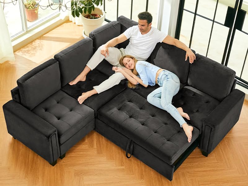 Belffin Modular Sectional with Pull Out Bed