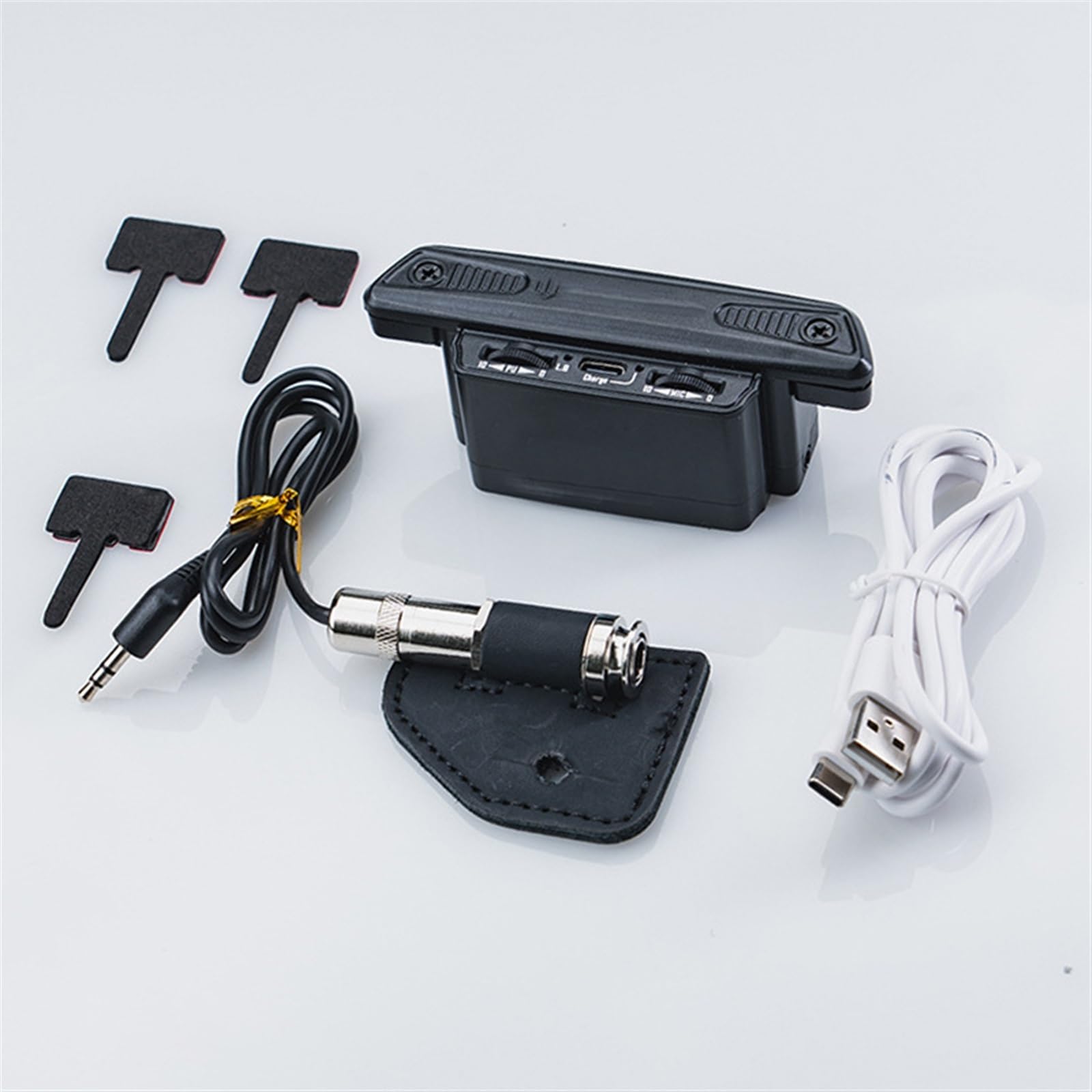 Pickup per strumenti ad arco Pickup Per Foro Sonoro Per Chitarra Folk Con Piastra Per Foro Sonoro Pickup Per Vibrazione Del Foro Sonoro