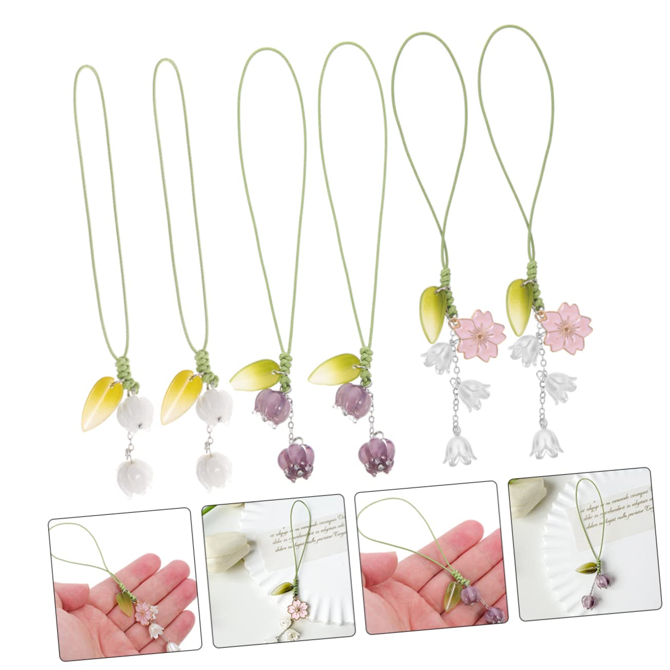 Lurrose Cadena De Teléfono Con Colgante De Decoración Móvil Accesorio Compatible Con Dispositivos