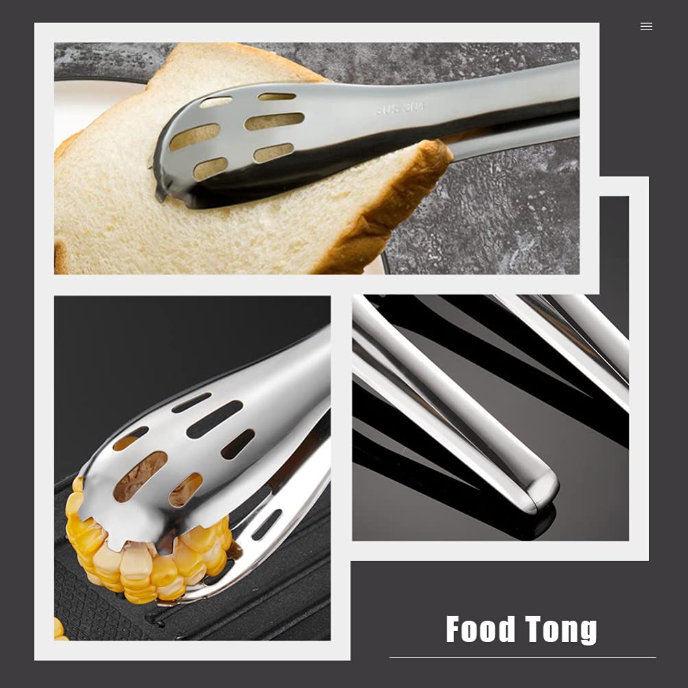 Pinzas para Alimentos De Cocina, Pinzas para Platos Calientes, Pinzas para Cuencos, 2 Piezas, Pinzas Recuperadoras De Acero Inoxidable, Pinzas para Servir Carne, Pinzas P24X4.5CM