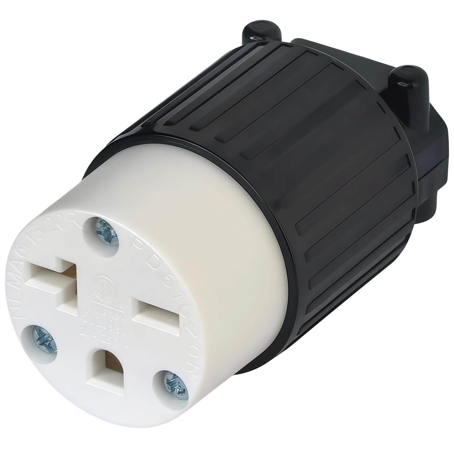 Nema 6-15R/6-20R 15A/20A 250V Receptacle, 15Amp 250 Volt USA Canada 3-Prong Female Straight Blade Connector, 15A Industrial Grade Cord Replacement Socket ETL
