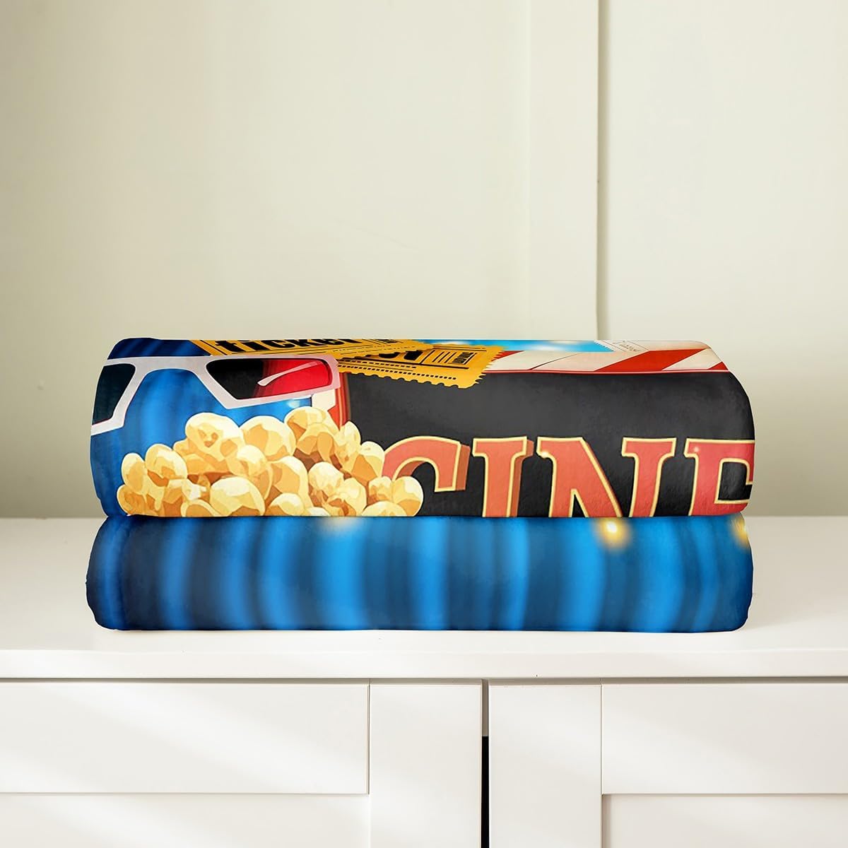 Feelyou Movie Time Family Throw Blanket 50" x60 All Season image 4
