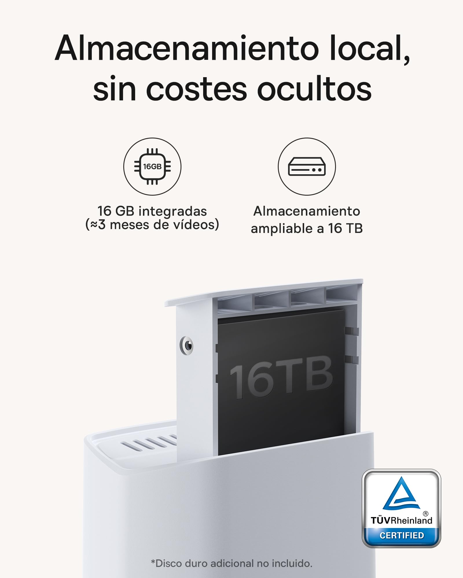 Baseus Security Camara Vigilancia WiFi Exterior Batería, 210 Días de Bateria, 2K HD, 145 Grados, IP67, Visión Nocturna, Camara Exterior con Almacenamiento Local, Detección Humana - Kit 4-CAM N1