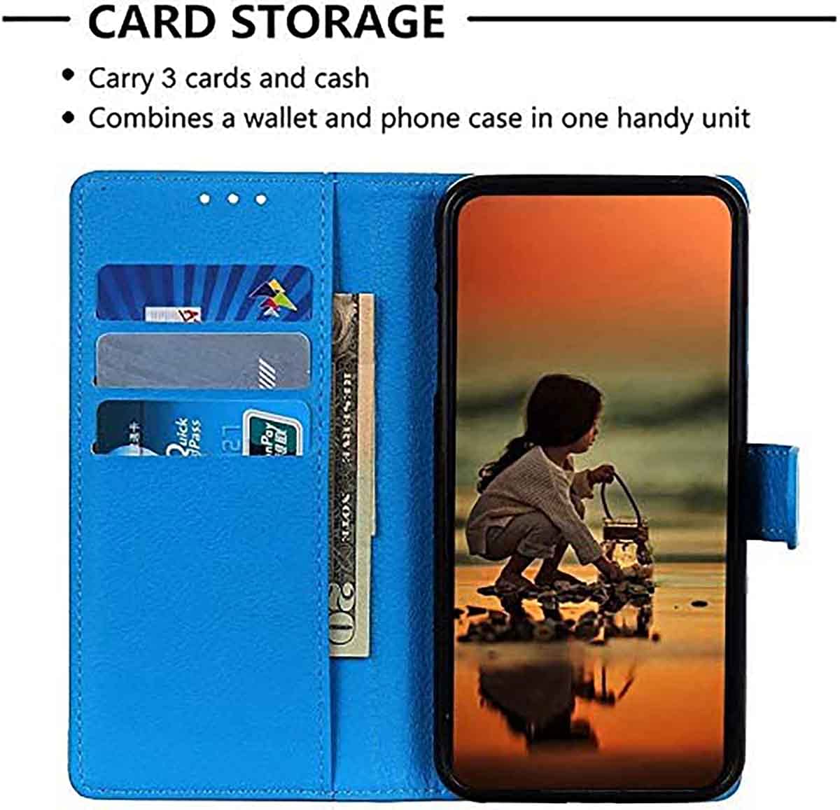 HAOYE Cover for Xiaomi Poco X4 GT, Flip Case PU Leather
