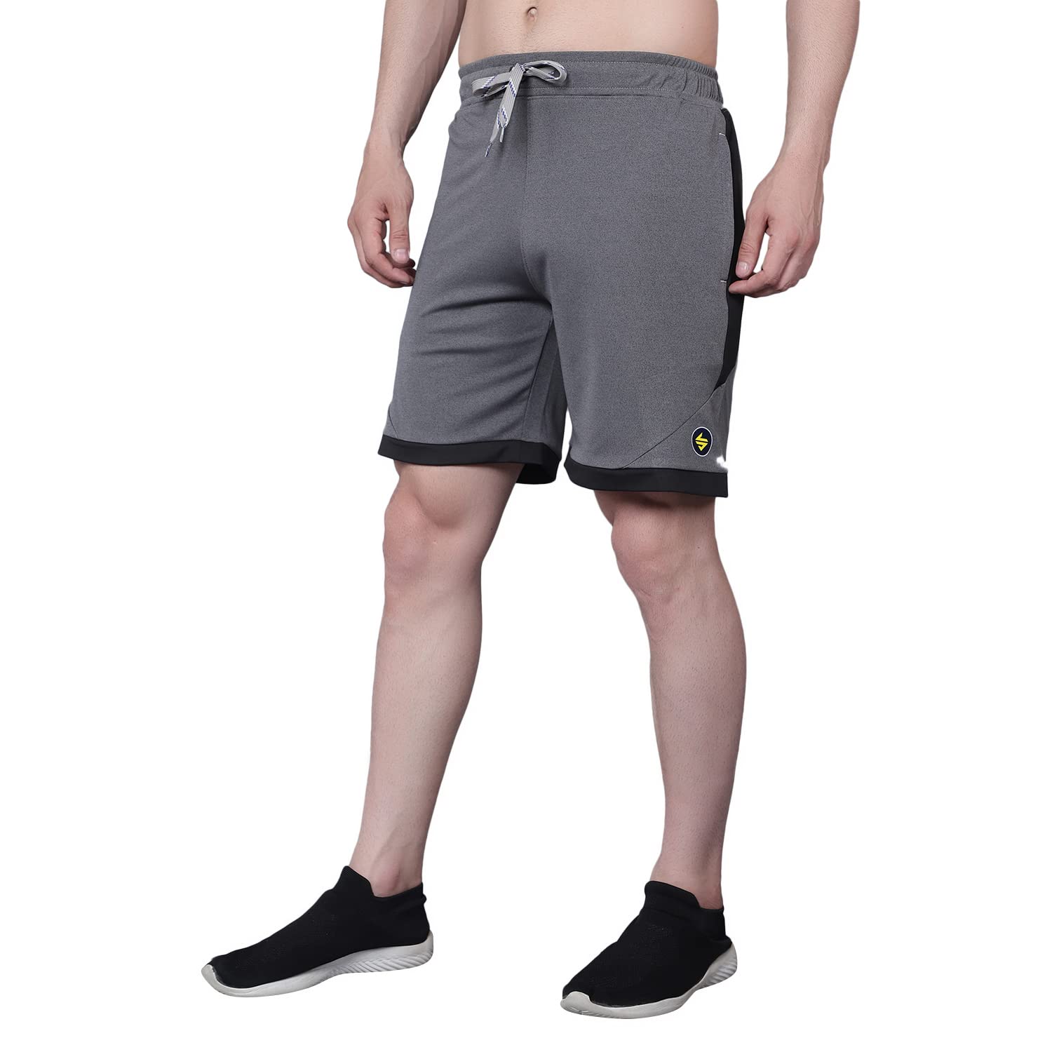 John Ally Lightweight and Stretchable Gym Shorts for Men with Zipper Pockets Ideal for Sports, Workout, Yoga and Casual wear.-picture-24