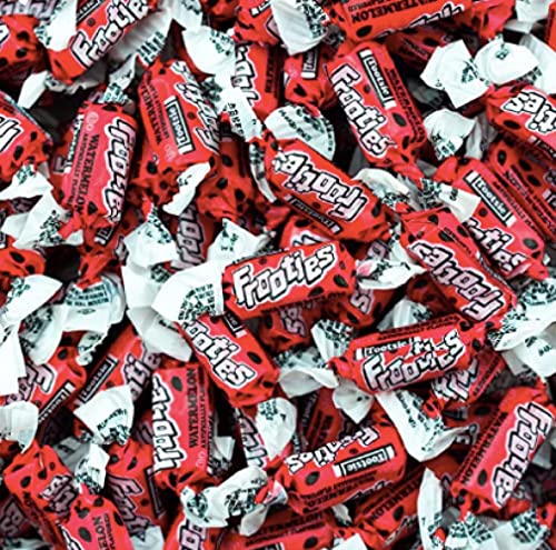 Watermelon Frooties Individually Wrapped Bulk Chewy Red Tootsie Roll Candy (2 Pound) #TOP24