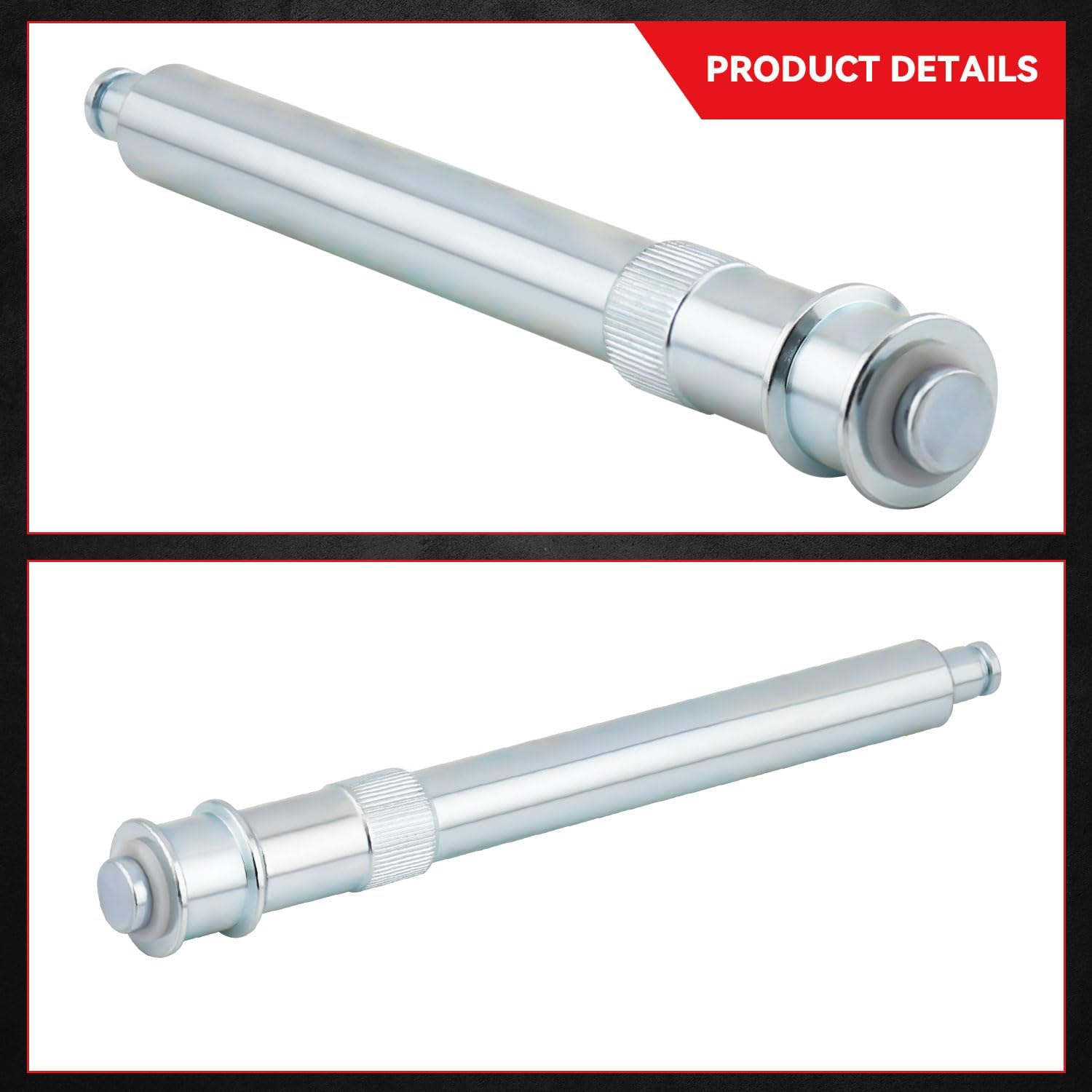 Front Upper Door Hinge Roller Pin Silver Steel - Compatible with 1988-2002 C1500/C2500/C3500/K1500/K2500/K3500 Suburban Tahoe Yukon Escalade & Multiple Models Replaces 38433 - Set of 2