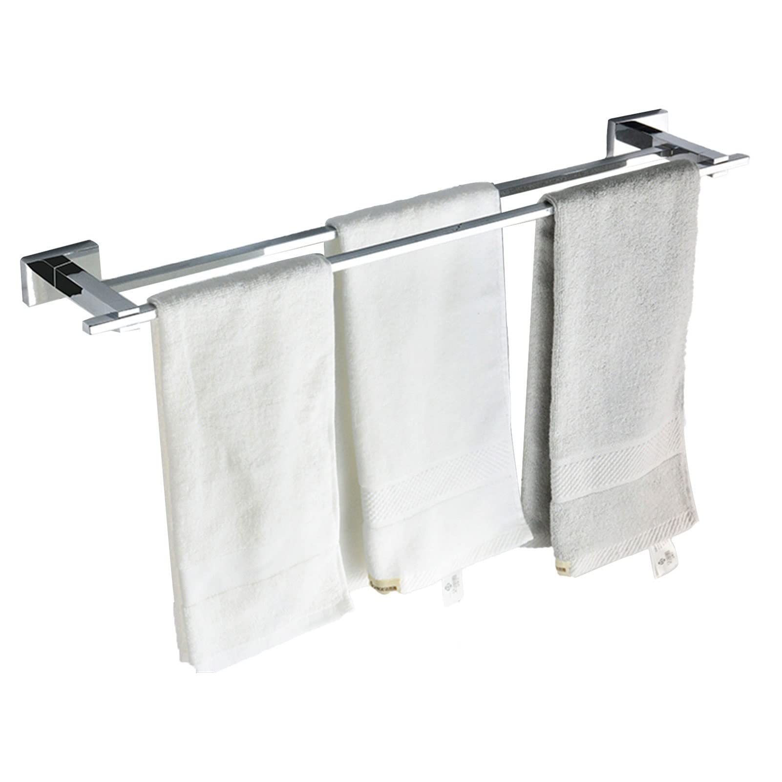 Rails serviettes mural pour salle de bain familiale : séchage rapide 45cm