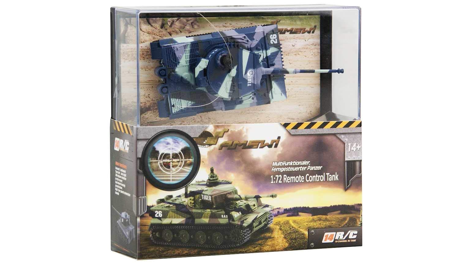 AMEWI 23016 Tiger M 1:72 zdalnie sterowany mini czołg