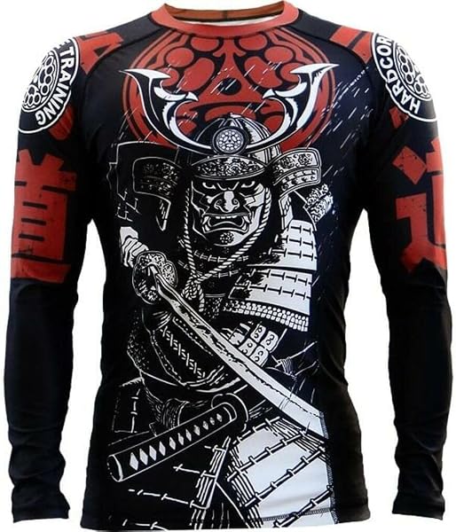 Hardcore Training Rash Guard Men's Chemise de Compression Homme MMA BJJ Fitness Arts Martiaux No Gi Grappling Boxe Workout - 1