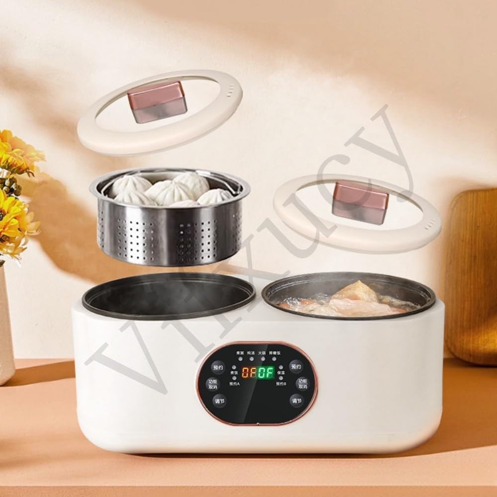 Amazon | Vifxucy ミニ炊飯器/電気炊飯器/一人暮らし/ダブル