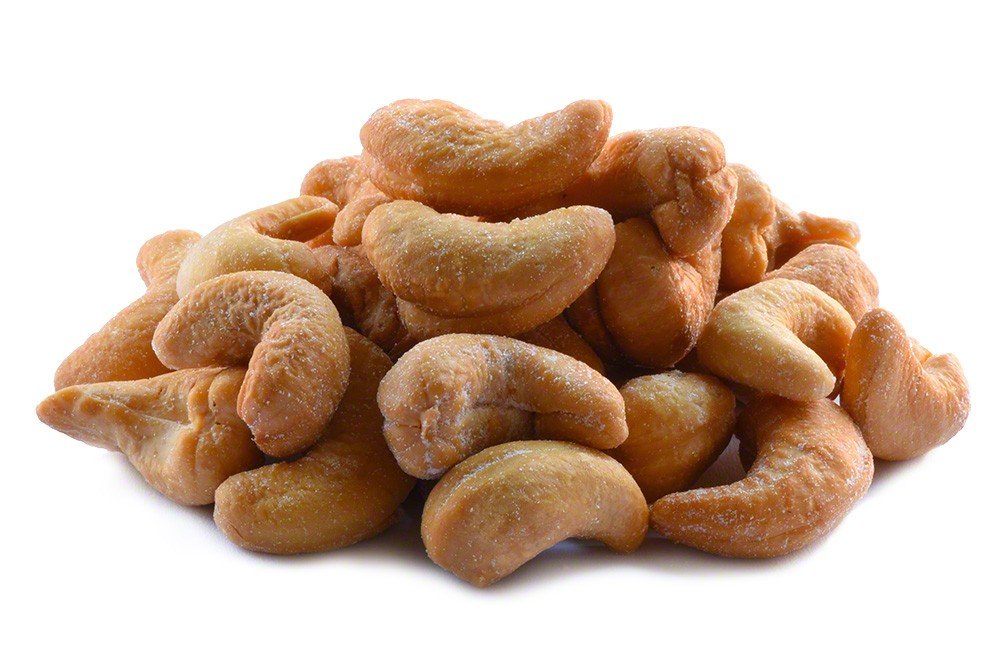 Cashews Roasted Salted 320 in Bulk, 10lb Case — Salted Cashews Bulk, Whole Cashews