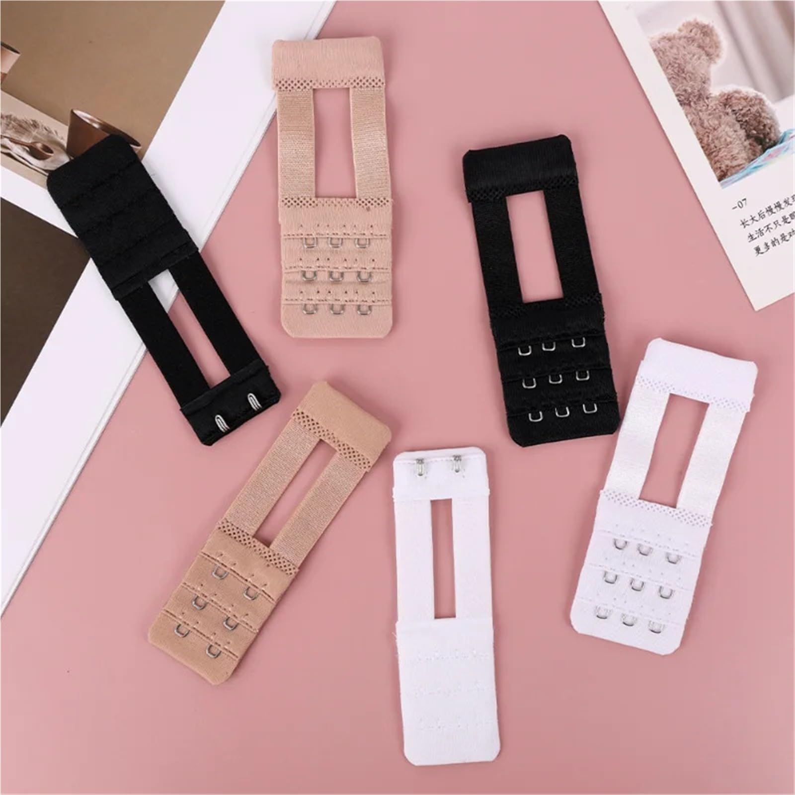 Extensor de Sujetador, 3 Piezas, Extensores Correa Nailon, extensión Hebilla Filas Ganchos for Mujer, Ajuste cómodo