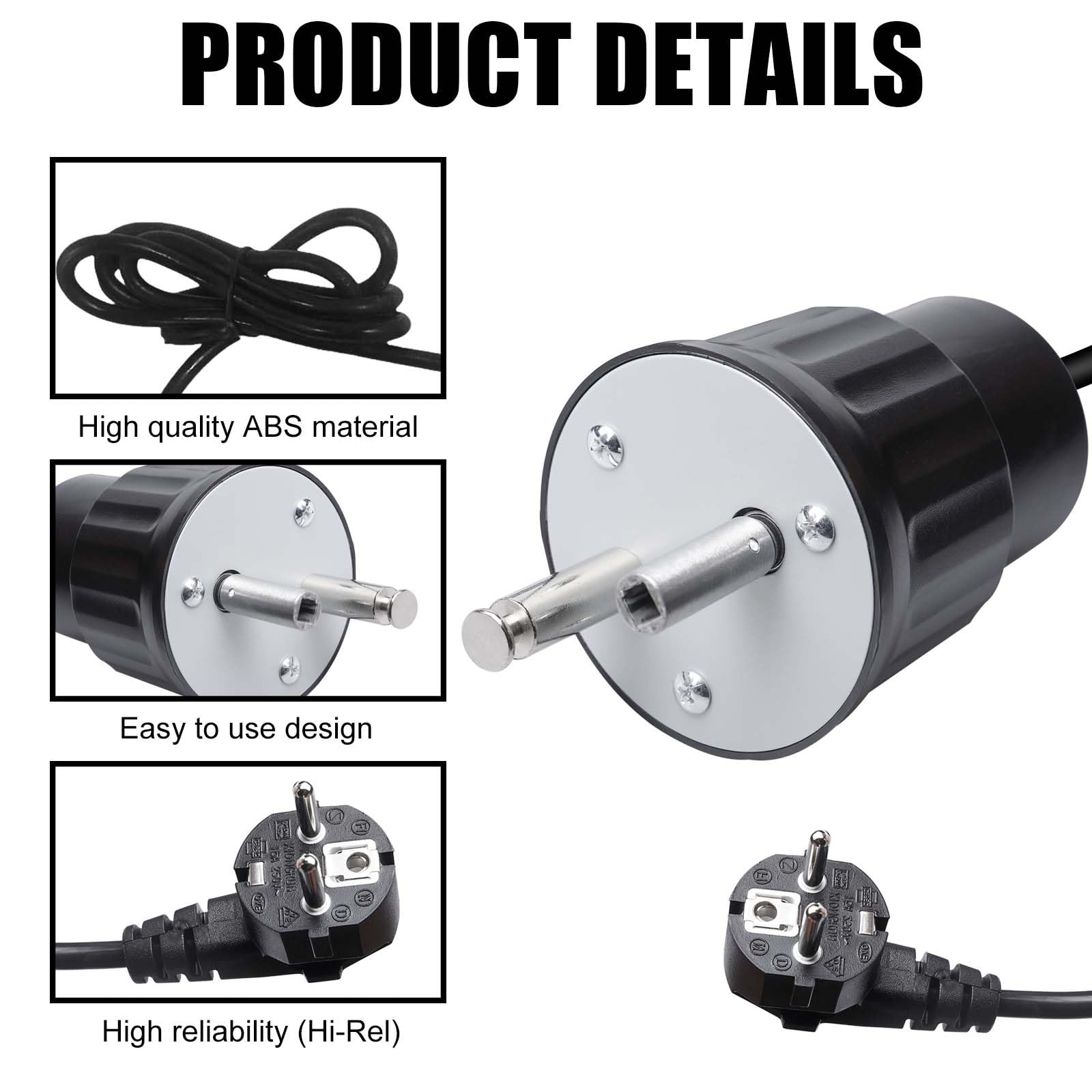 GOMETY Moteur de Gril, Moteur électrique pour Barbecue, Moteur Rotatif pour Barbecue extérieur, 220 V-240 V CC, pour rôtisserie, rôtissoire, tournebroche, Accessoires pour Grils électriques