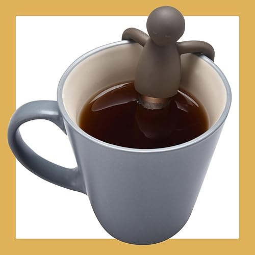 Miniatura 6 de 2 Lb. Depot Paquete de 2 infusores de té de hojas sueltas de acero inoxidable rojo y azul  Té en forma de bola más empinado para una experiencia de