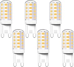 Akynite G9 LED 4W Luce Naturale 4000K, AC 230V, Equivalente Alogena G9 40W, 400LM, 360 Gradi, Non-dimmerabile, Lampade LED Attacco G9 Naturale per Specchio da Bagno, Lampada da Tavolo, set di 6