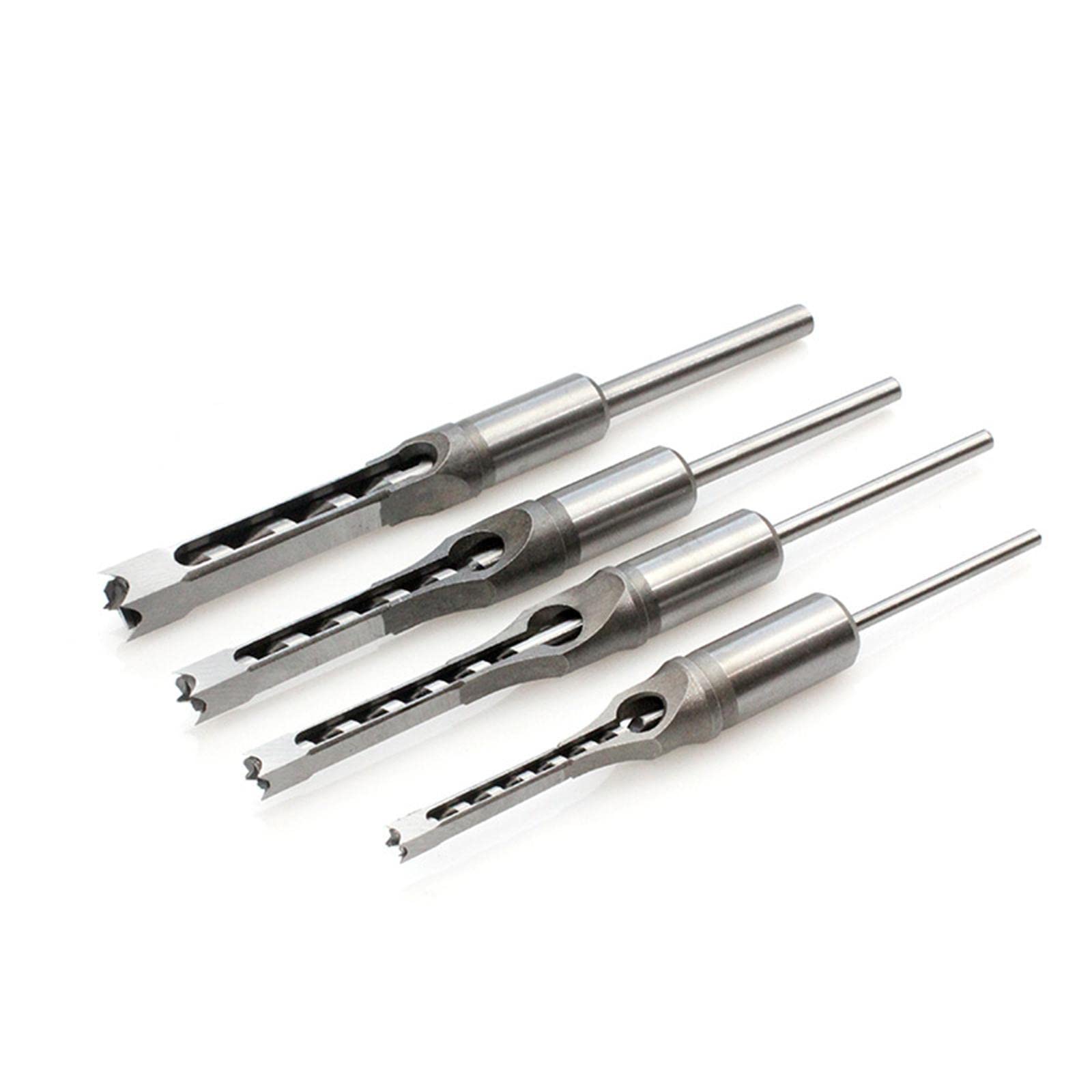 woodbelltools専用 Amazon | petsola 4 個角穴ドリルビット木工ほぞ穴チゼルツイスト