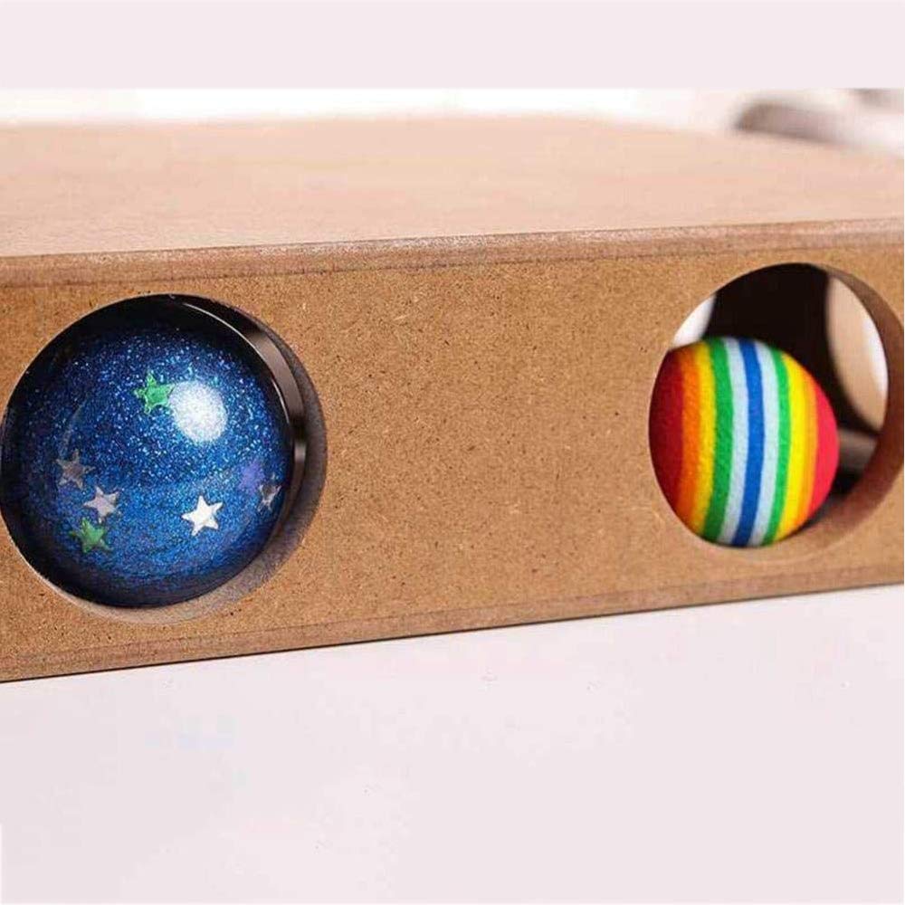 Drôle Interactif Chat De Compagnie Jouet Puzzle Boîte en Bois Peek Jouer Jouet Boîte Cacher Et Chercher Chat Souris Jouet Et Puzzle Mangeoire Adorable Chat De Compagnie Jouets