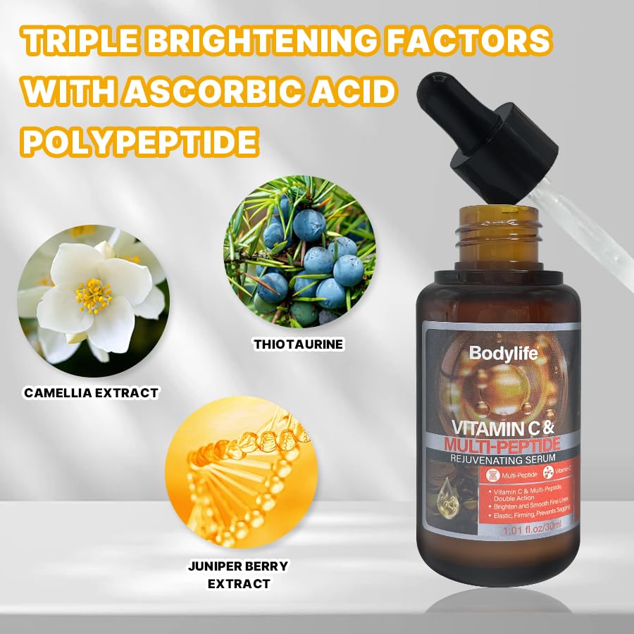 Miniatura 6 de Suero facial multipéptido para antienvejecimiento con aumento de colágeno, reduce las arrugas suero hidratante facial, con acetil hexapéptido8,