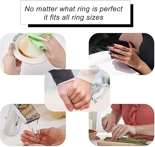 Miniatura 5 de Eiito Ajustador de tamaño de anillos (set de 4tamaños), ajustadoresde anillos varios tamaños, reductor de tamaño de anillo, guarda de anillo con
