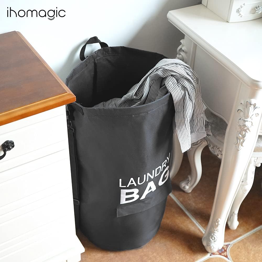Laundry Baskets, Large Collapsible Clothes Basket,Door Laundry Hamper Bag Hanging,Tall Hamper Bag for Storage Bin,Home Organizer,Nursery Storage,Clothes Hamper Dark Grey