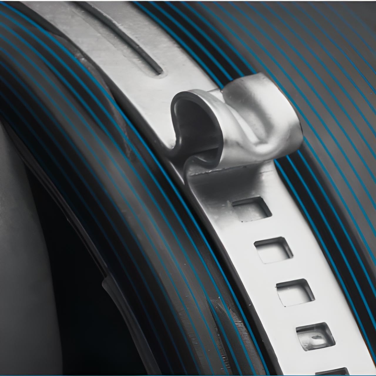 Stainless Steel Hose Clamp with Mechanical Interlock, One Ear, 7 mm Band Width, 31.5 mm - 34.6 mm Hose OD Range, Oetiker Part 15500021 (Pack of 10)