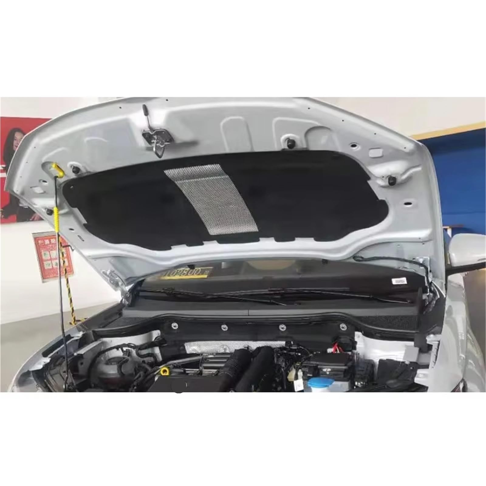 Compatibile Con Per JETTA VS5 2019 Cofano Anteriore Motore Isolamento Acustico Pad Copertura In Cotone Insonorizzato Tappetino Termico Accessori Interni