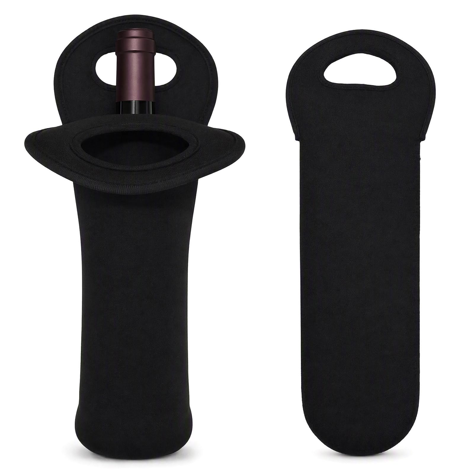 2 Pack Neoprene Bottle Carrier Tote, Insulated Wine Cooler Bag