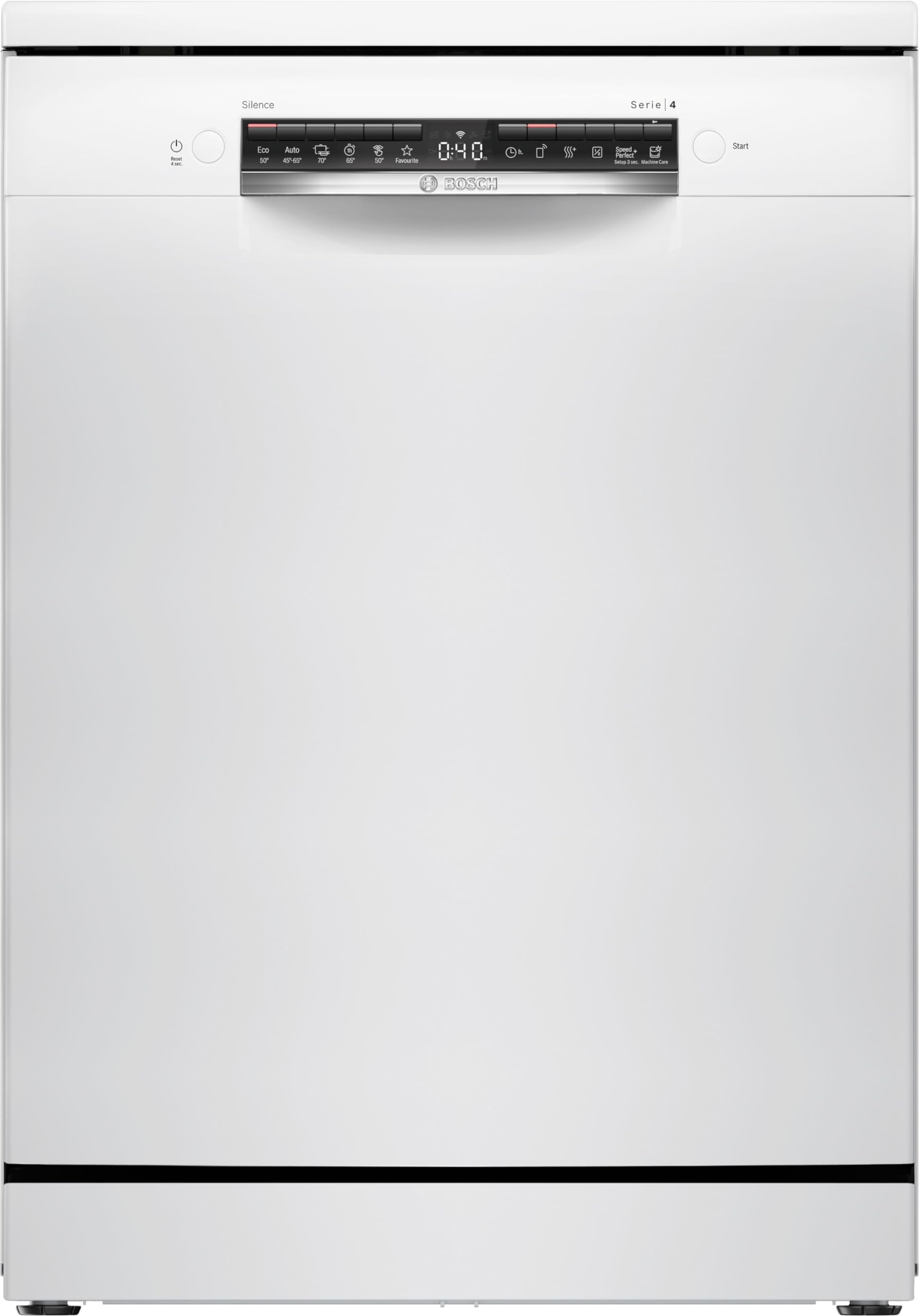 Bosch Serie 4, Freistehender Geschirrspüler, 60 cm, Weiß, SMS4HVW00E