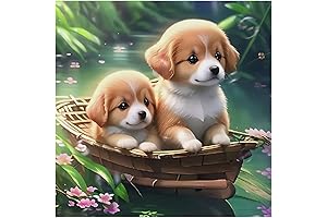 SJUTOUCI Dog Diamond Painting Kits for Adults