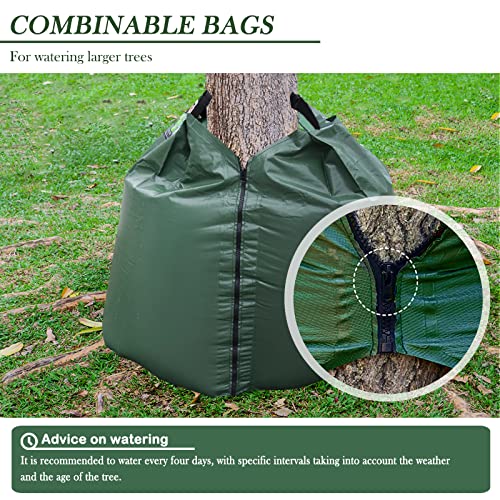 Pack 20 Gallon Capacity Watering Bags for Tree, 6-8 Hours Slow Release Tree Water Bags, Reusable Tre