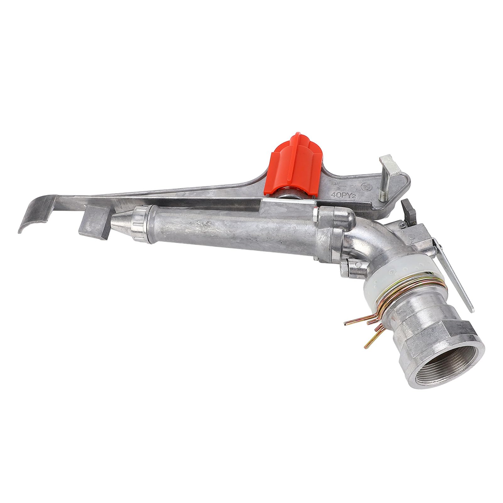 Aramox Zraszacz do Nawadniania 2 Cale Stop Aluminium DN50 Gwint żeński Zraszacz do Podlewania 360 Regulowany strumień Zasięg 130 Stóp Nawadnianie Dużych Powierzchni dla Gospodarstw Rolnych Sad Ogród